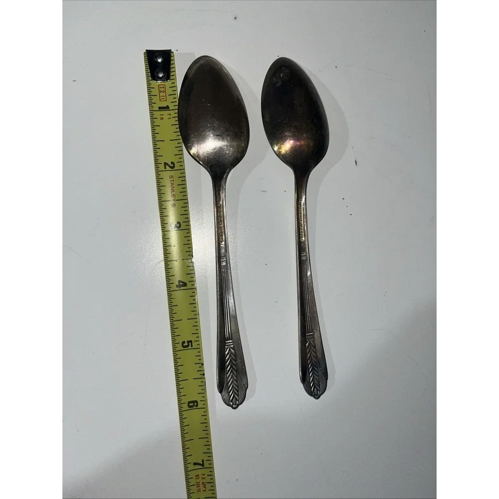 2 Teaspoon‎ Tea Spoon Allure Wm Rogers 1939 International Silver Silverplate